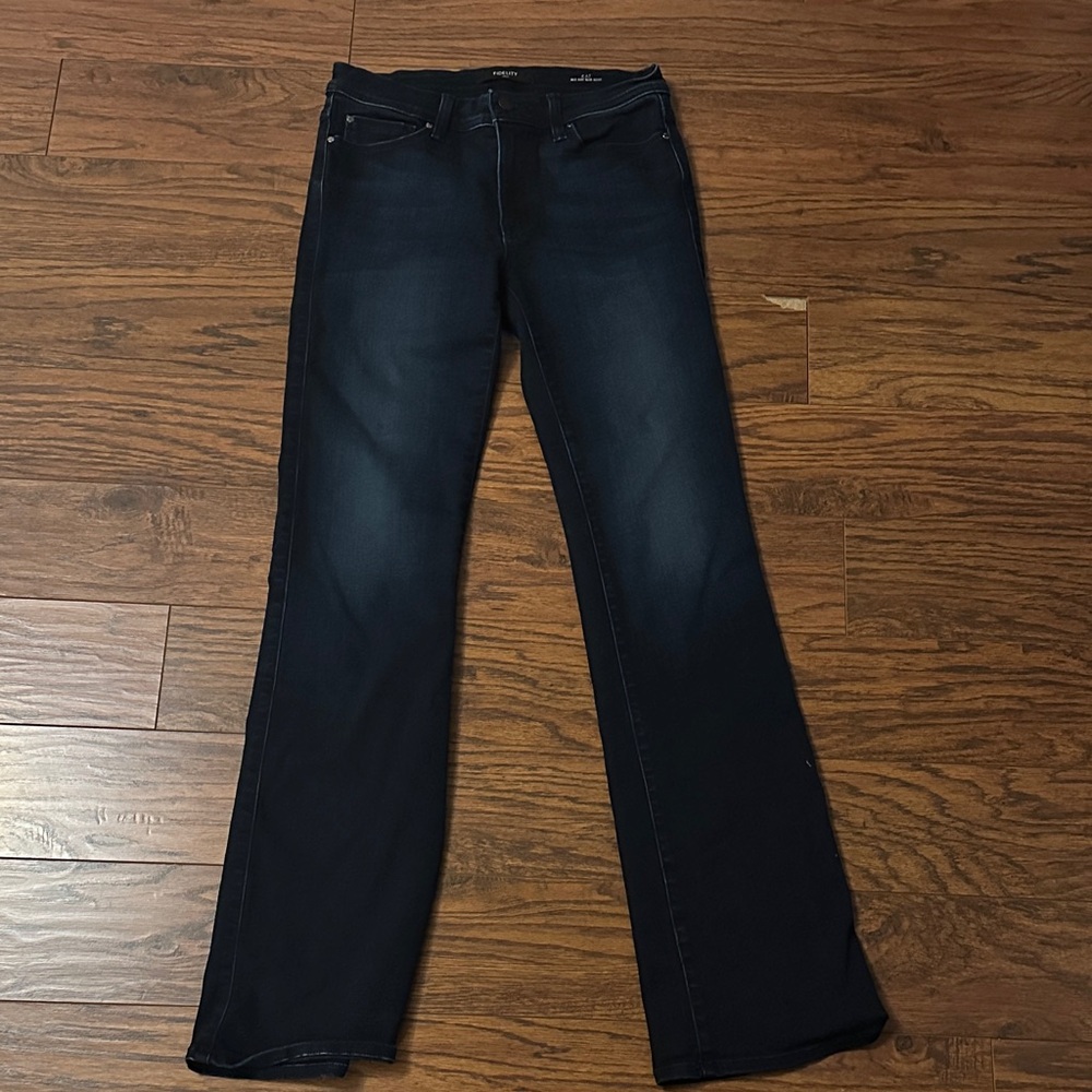 Fidelity Dark Blue Women's Flare Jeans